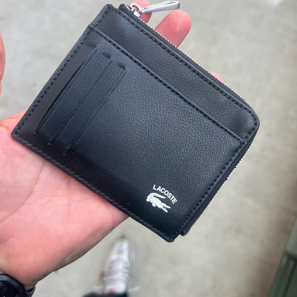 Lacoste zip card holder